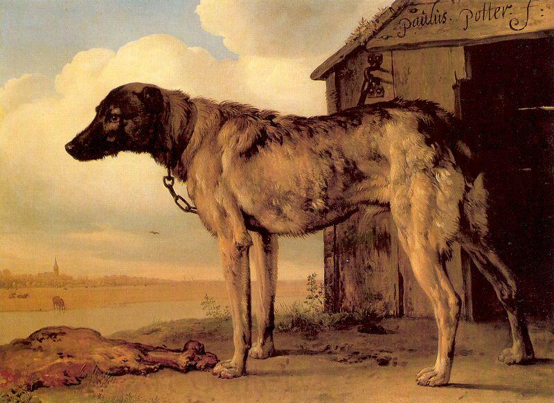 POTTER, Paulus Watchdog Australian oil painting art